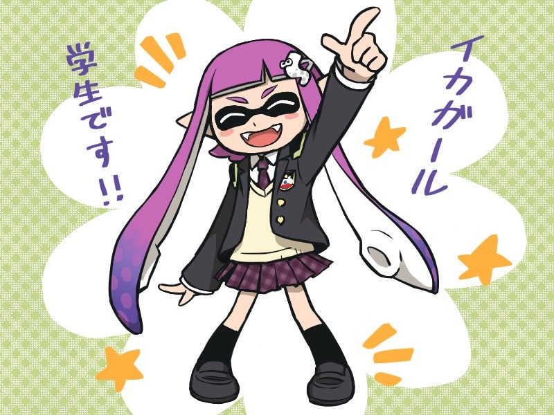 スマブラの学生服インクリング(イカちゃん)
