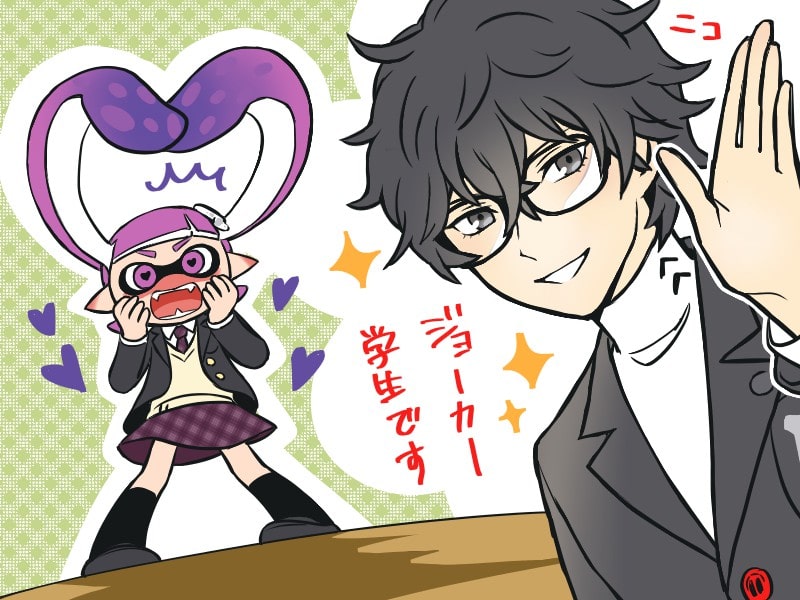 スマブラSPの制服組(イカちゃん&ジョーカー)