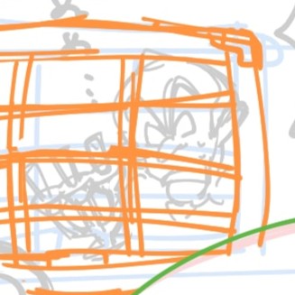 ルイージマンションのセ・ノバスチャンの下書き