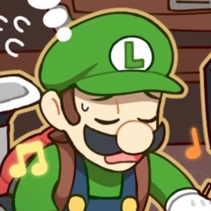 ルイージの目が描けず逃げた結果