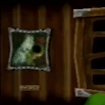 ルイージマンションの音楽室に飾ってあるオバケの絵画